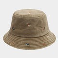 Casual Distressed Embroidery Packable Bucket Hat 8BK6HAT181L