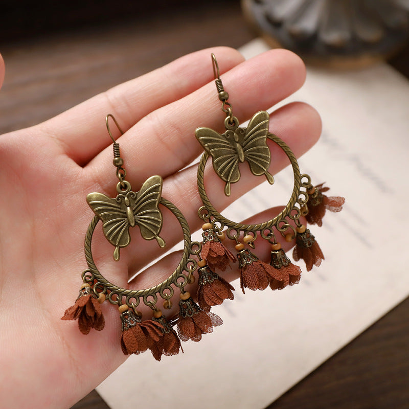 Boho Wooden Dangle Earrings - DippedShop Wholesale - #8691