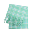 Plaid Fringed Wide Scarf - DippedShop Wholesale - #4515