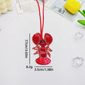 Beaded Sequin Lobster Keychain - DippedShop Wholesale - #0387