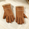 Faux Suede Plush Gloves - DippedShop Wholesale - #7059