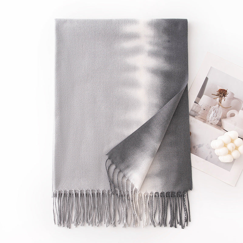 Stylish Ombre Gradient Cashmere Feel Scarf 6W6NSW281