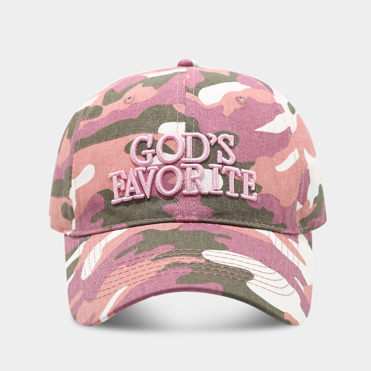 Retro Distressed Camo Embroidery Baseball Cap 8BK6HAT194L