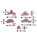 Retro Plaid Hair Claw - DippedShop Wholesale - #0243