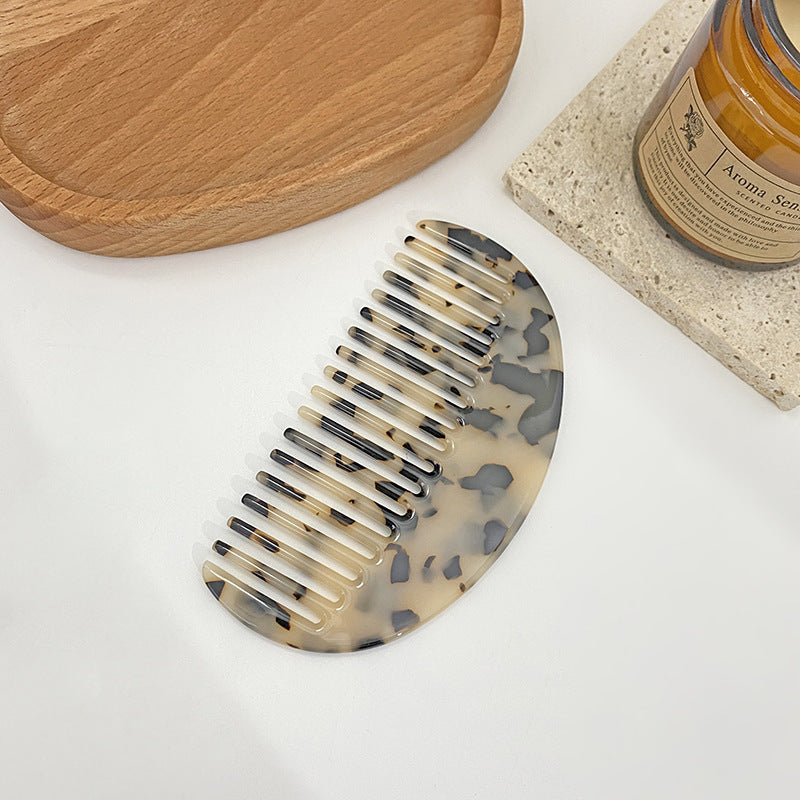 Vintage Leopard Half-Moon Acetate Hair Combs MK2PPM6CT5CB38