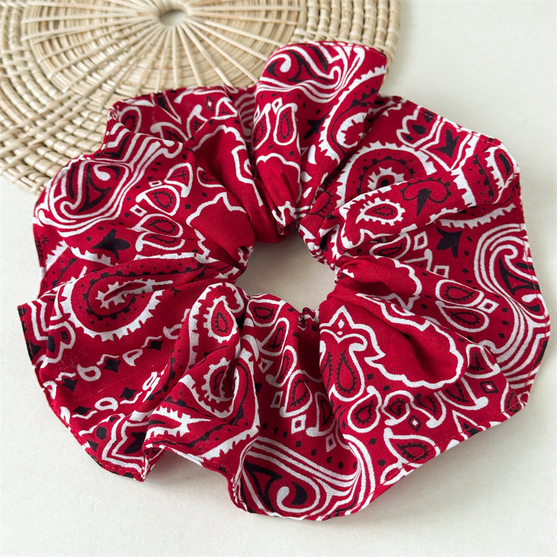 Vintage Flower Hair Scrunchie - DippedShop Wholesale - #9843