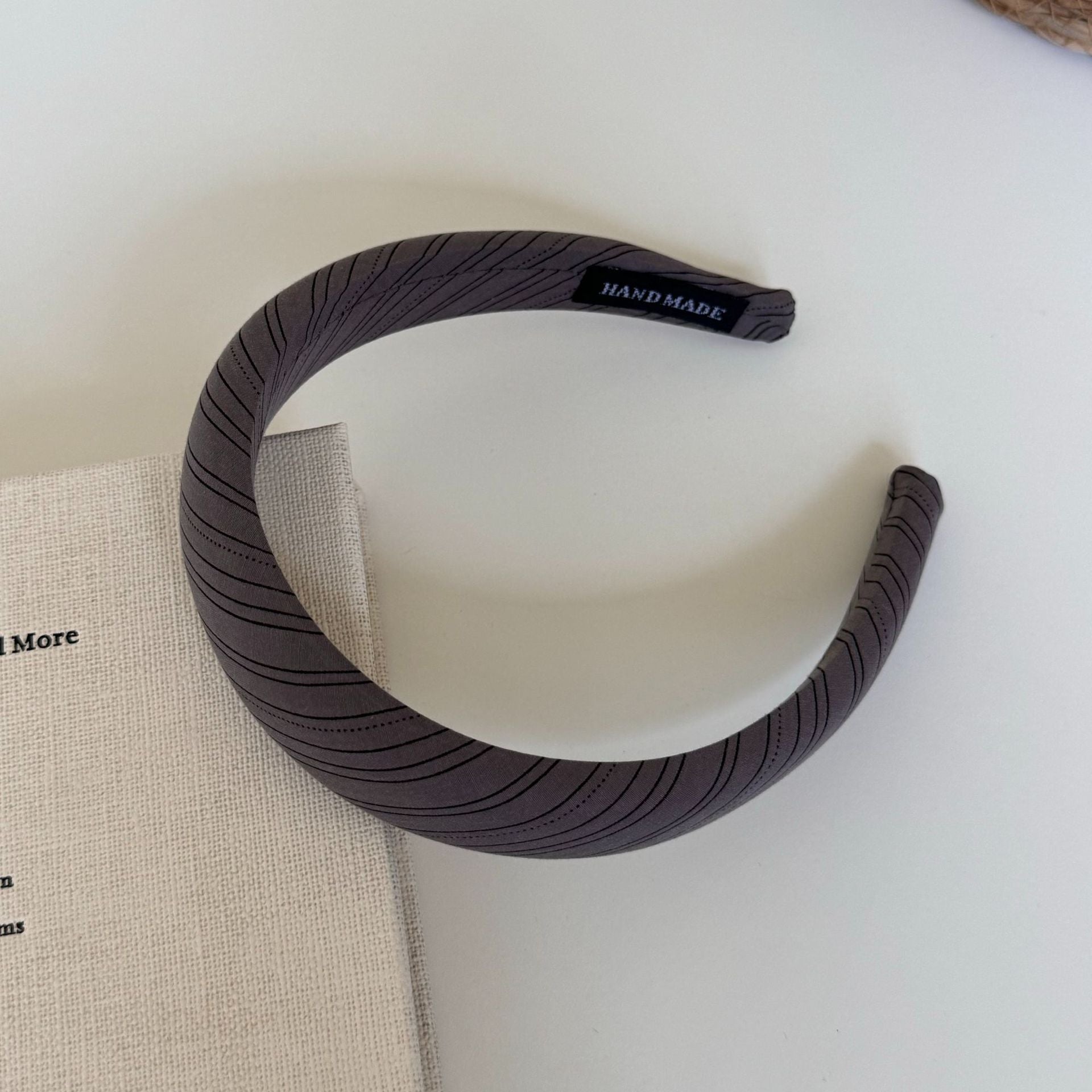 Fashion Striped Color Block Fabric Wide Headband 6W6HBD301