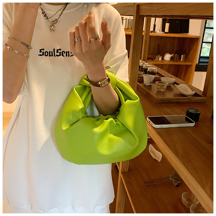 Minimalist Crescent Leather Handbag - DippedShop Wholesale - #9187
