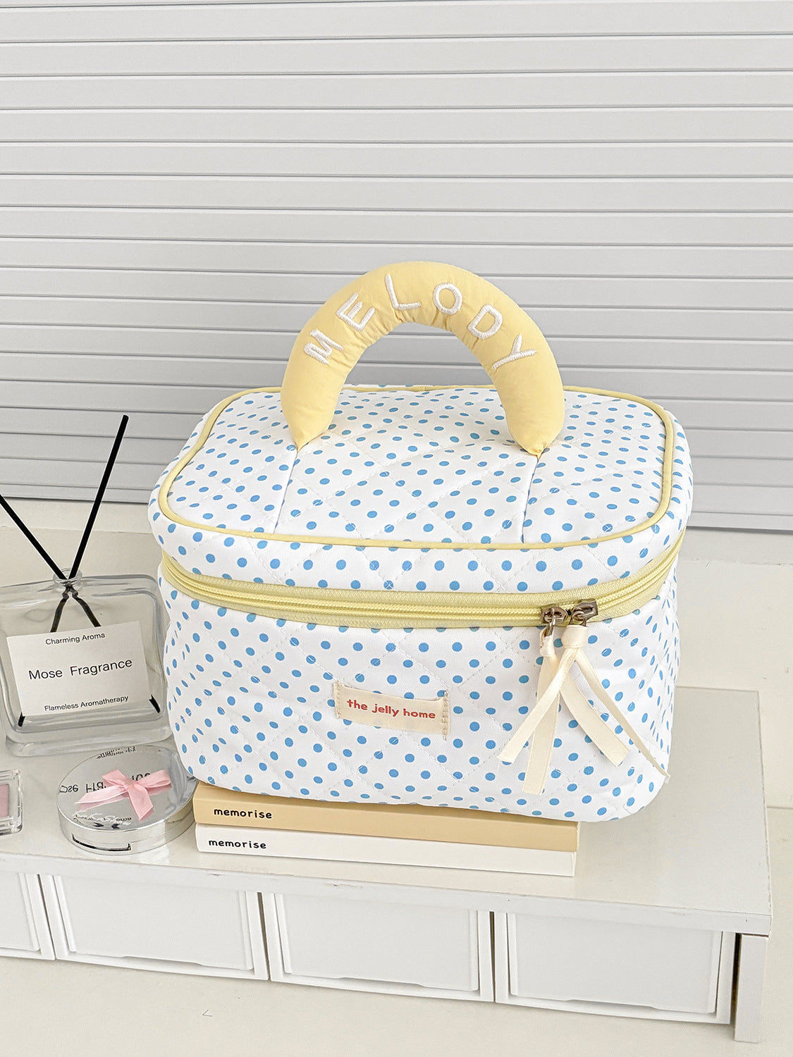 Cute Polka Dots Large Capacity Makeup Bag MK2BW6S10BOB109