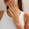 Punk Gothic Halloween Hand Chain Bracelet 6W6JBR629