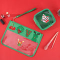 Christmas Letter Embroidery Clear PVC Makeup Bag 6W10BOB1343