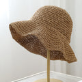 Trendy Wide Brim Woven Straw S - DippedShop Wholesale - #4531
