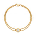 Fashion Double Layer Rhinestone Snake Chain Beacelet 6W6JBR527