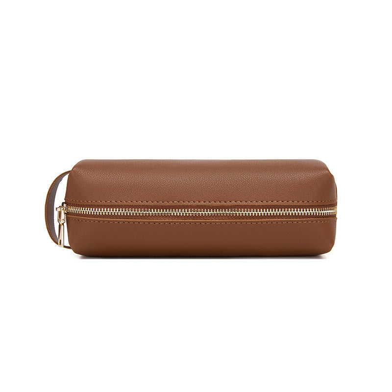Minimalist Large Capacity PU Pencil Case with Handle 6S10BOB1055