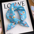 Sweet Floral Print Soft Silk Scarf 6W6NSI202
