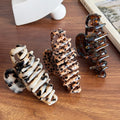 Retro Leopard Print Non-Slip Acetate Hair Claw 6W6HCP1295