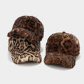 Furry Leopard Print Baseball Cap - DippedShop Wholesale - #0339