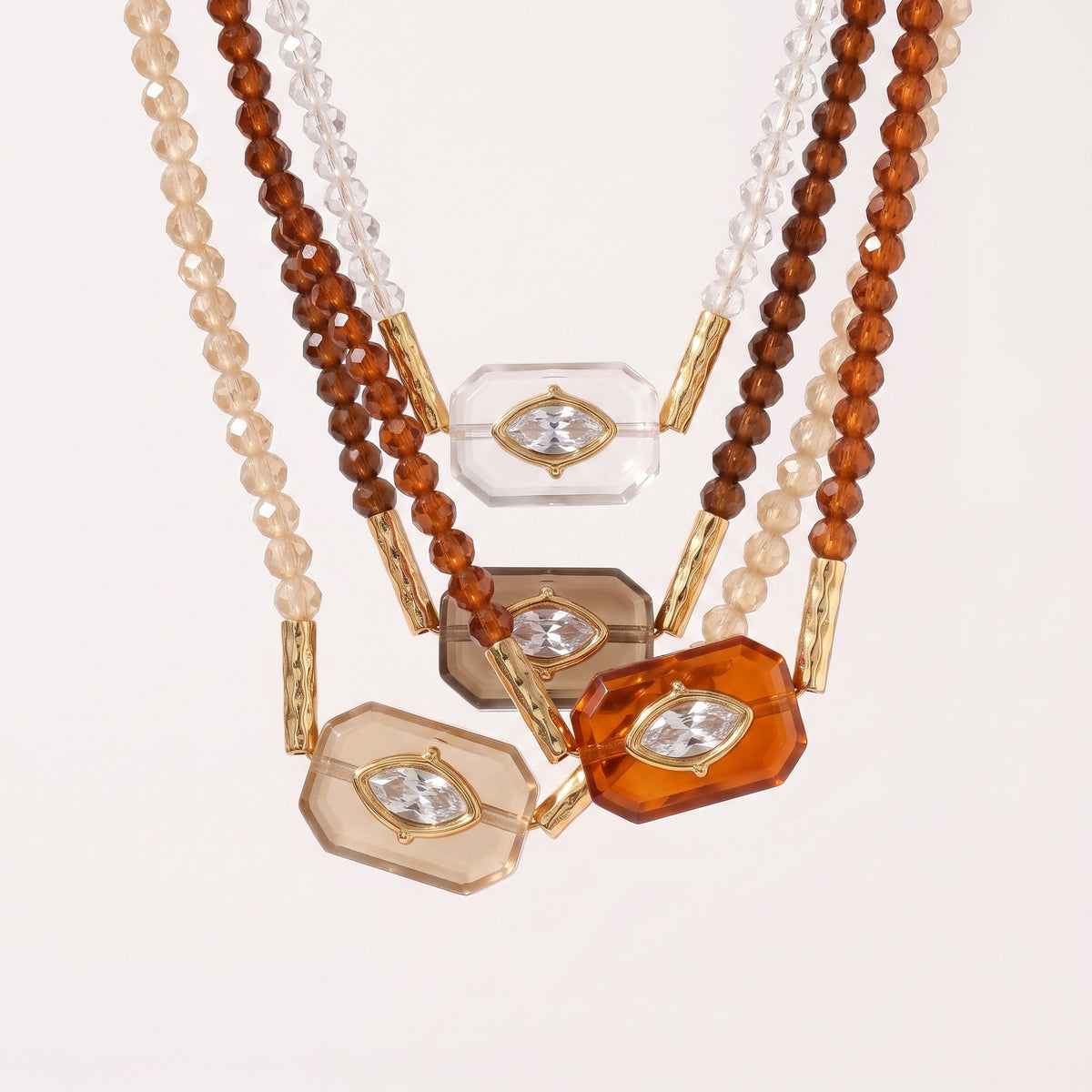 Evil Eye Beaded Necklace - DippedShop Wholesale - #1939