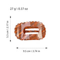 Textured Acetate Wave Edge Hair Claw Clip MK2PPM6W6HCP339