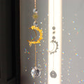 Natural Stone Moon Crystal Hanging - DippedShop Wholesale - #8115