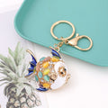 Funny Rhinestones Dolphin Pendant Keychain Bag Charm 6W10BBC632