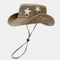Denim Cowboy Star Foldable Safari Boonie Hat 8BK6HAT172T