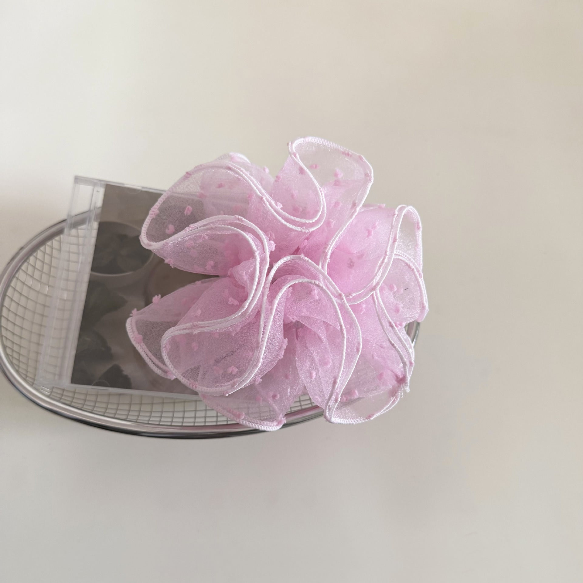 Refined Sheer Organza Polka Dots Scrunchies MK2BW6W6HSR71