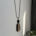 Retro Beaded Tassel Necklace - DippedShop Wholesale - #3123