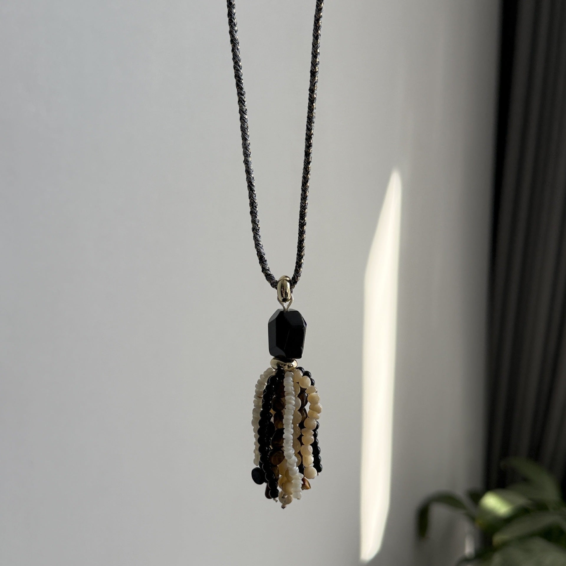 Retro Beaded Tassel Necklace - DippedShop Wholesale - #3123
