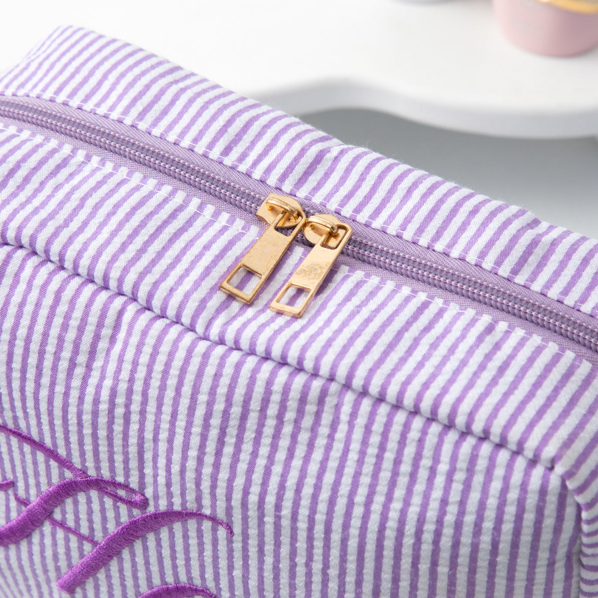 Stylish Striped Print Letter Embroidery - DippedShop Wholesale - #4131
