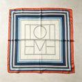 Vintage Checkerboard Grid Floral Silk Scarf 6W6NSI213