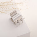 Simple Geometric Gold Plated Mini Hair Claw MK2MBEP6W6HCP380