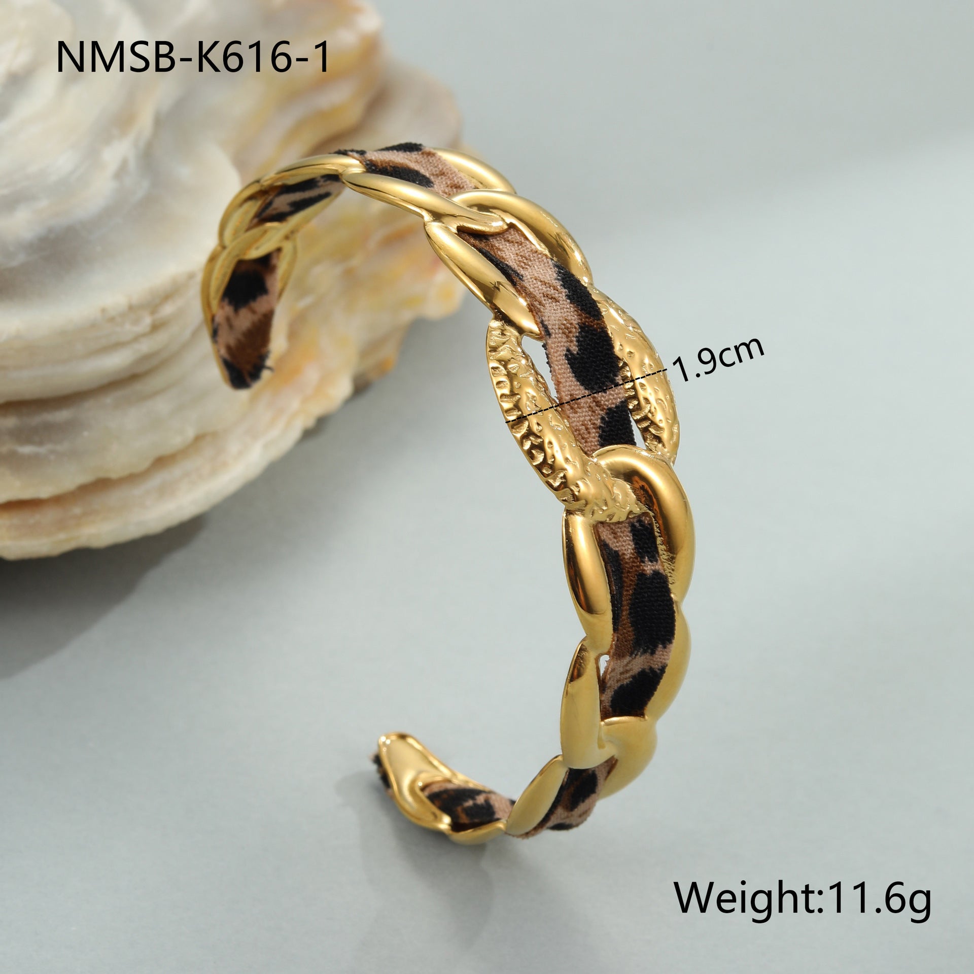 Leopard Print Scarf Bracelet - DippedShop Wholesale - #8531