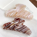 Marble Striped Hair Claw - DippedShop Wholesale - #2499