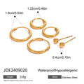 Gold Plated Rhinestone Hoops - DippedShop Wholesale - #3955