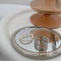 Cross Band Bead Ring - DippedShop Wholesale - #5187