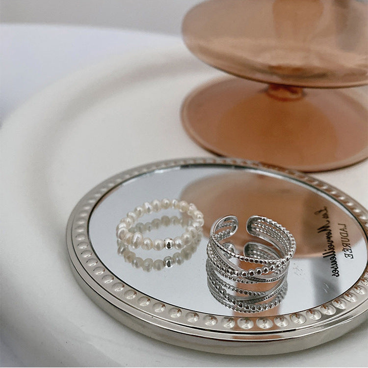 Cross Band Bead Ring - DippedShop Wholesale - #5187