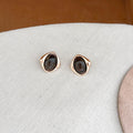 Chunky Gold Plated Acrylic Stud Earring 6W6JER560