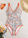 Sexy Floral One-Piece Swimsuit - DippedShop Wholesale - #5555