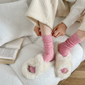 Thick Warm Wool-Blend Cable Knit Socks 6W8FSO710
