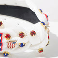 Solid Color USA Flag Patch Hair Band 8AS6HBD58T