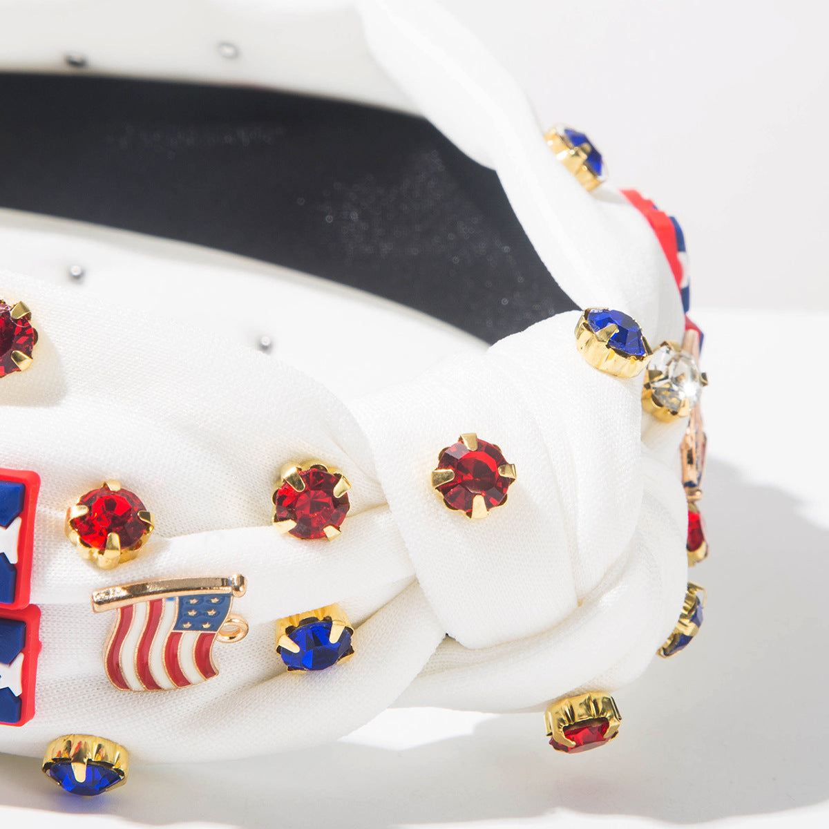 Solid Color USA Flag Patch Hair Band 8AS6HBD58T