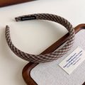 Vintage Plaid Print No-Slip Headband 6W6HBD405