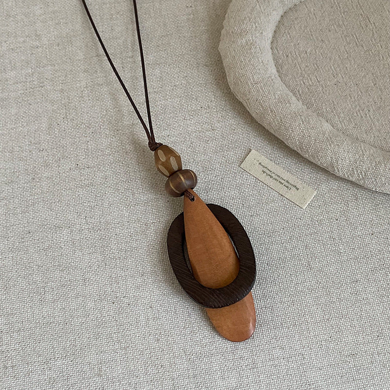 Boho Style Handmade Geometric Beaded Necklace 6W6JNC383L