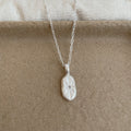 Trendy Oval Pendant Gold Plated Chain Necklace 6W6JNC386L