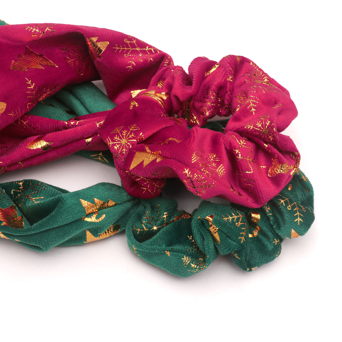 Christmas Hair Scarf Scrunchies - DippedShop Wholesale - #2787