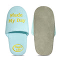 Soft Embroidered Waffle Slippers - DippedShop Wholesale - #7747