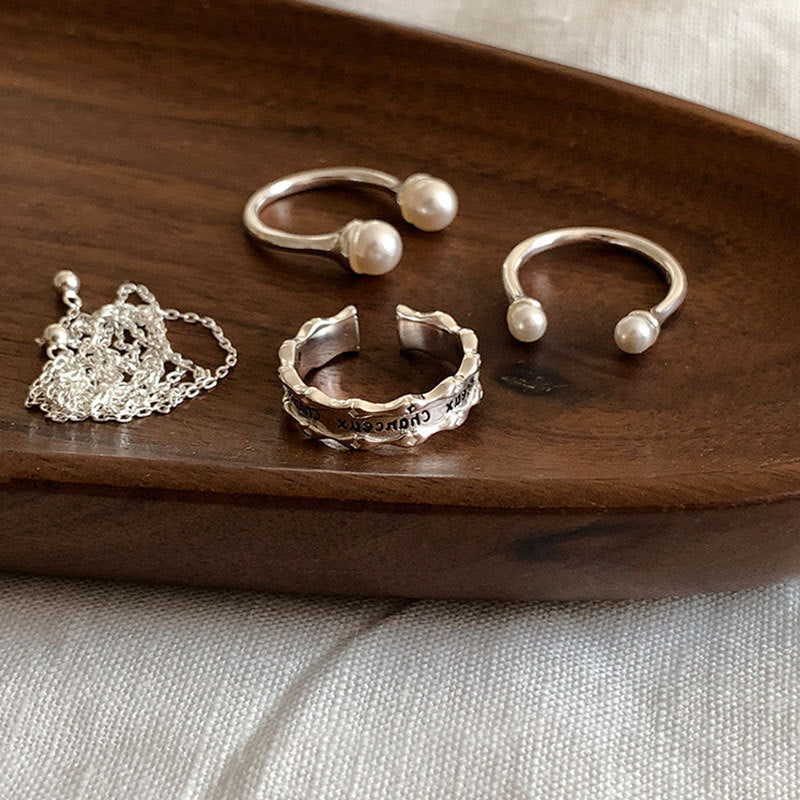 Gold Plated Pearl Ring - DippedShop Wholesale - #0243
