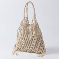 Casual Tassel Woven Wood Bead Shoulder Bag 6W10BBG1412