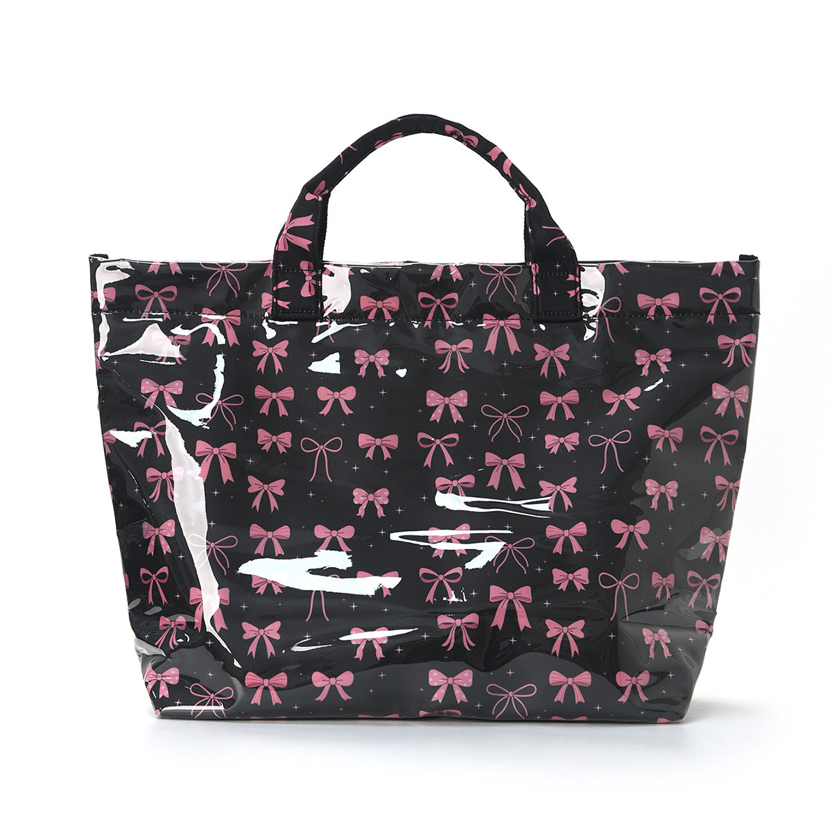 Sweet Bowknot Print Large Capacity Tote Bag MK2BLW6W10BBG556